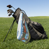 デ・ハビランド・ビーバーフロートプレーン – アラスカ ゴルフタオル (グリーン)