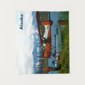 デ・ハビランド・ビーバーフロートプレーン – アラスカ タペストリー (正面)