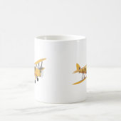 デ・ハビランドDH.82タイガーモス英国第2次世界大戦飛行機 コーヒーマグカップ (中央)