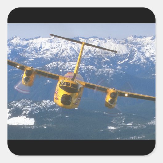 デ・ハヴィランド・バッファロー。(buffalo_軍隊航空機 スクエアシール (正面)
