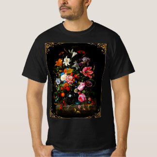 デ・ヘム・モーリチュイ花絵を描の花瓶 Tシャツ