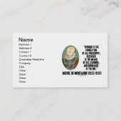 デ・モンテ疑問に思ィン財団哲学引用文 名刺 (正面)