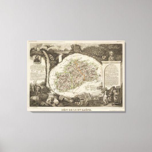 デ・ラ・ザオーネ省 キャンバスプリント (正面)