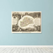 デ・ラ・ザオーネ省 キャンバスプリント (インサイチュ (ウッドフロア))