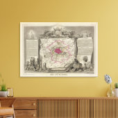 デ・ラ・セーヌ省 キャンバスプリント (インサイチュ (リビング))