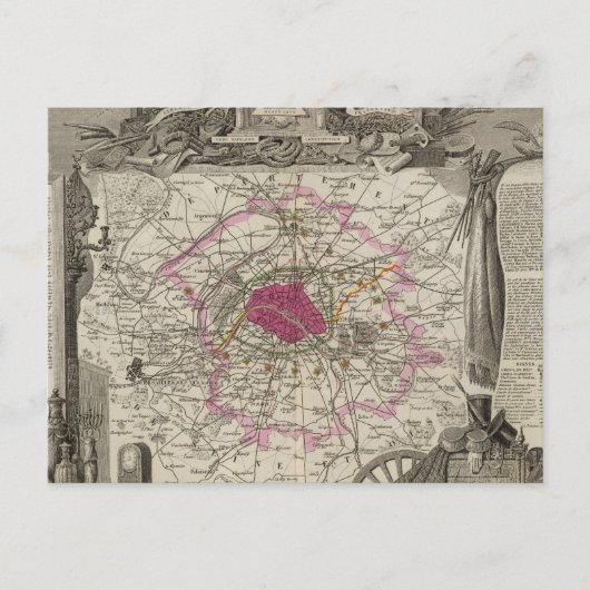 デ・ラ・セーヌ省 ポストカード (正面)