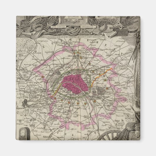 デ・ラ・セーヌ省 マグネット (正面)