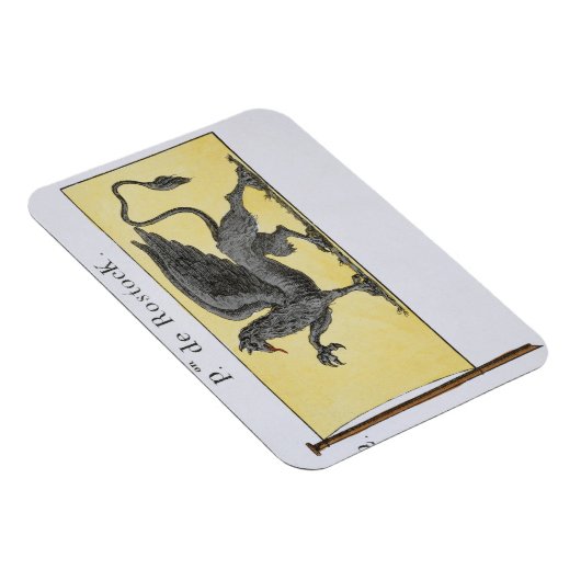 デ・ローストを示すグリフィンの紋章を持つ海上国旗 マグネット (右側)