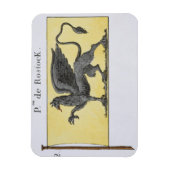 デ・ローストを示すグリフィンの紋章を持つ海上国旗 マグネット (縦)