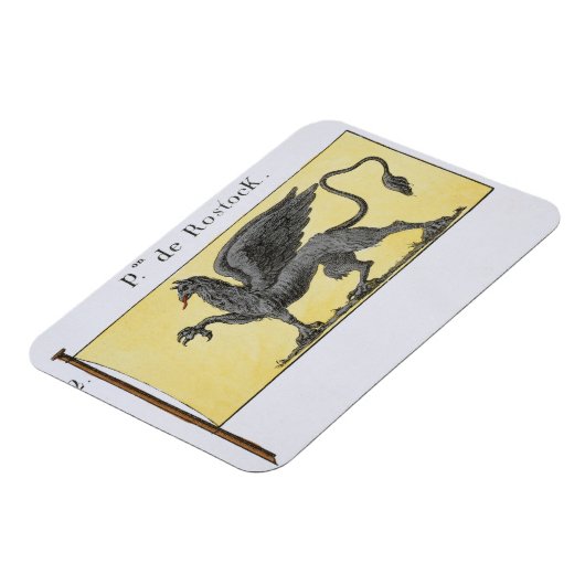 デ・ローストを示すグリフィンの紋章を持つ海上国旗 マグネット (左側)