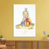 デ・ヴェレ、オックスフォード伯爵、1280、'Ancient Armouから キャンバスプリント (インサイチュ (リビング))