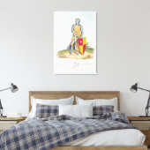 デ・ヴェレ、オックスフォード伯爵、1280、'Ancient Armouから キャンバスプリント (インサイチュ (寝室))