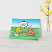 トおもしろいカゲ愛好者用誕生日カード カード (黄色い花)