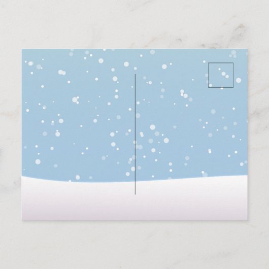 トおもしろいナカイのクリスマス ポストカード (裏面)