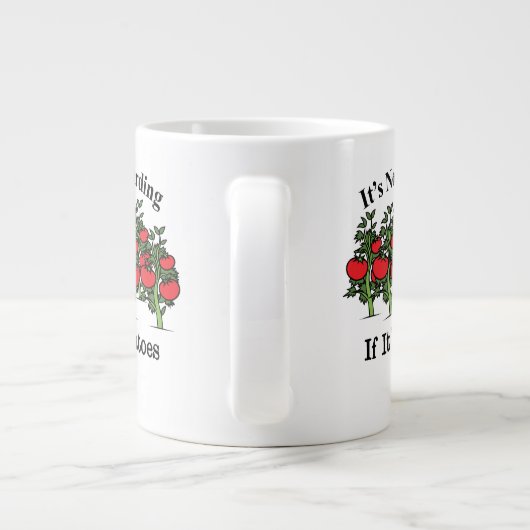 トおもしろいマトの貯もし蔵じゃない ジャンボコーヒーマグカップ (裏面)