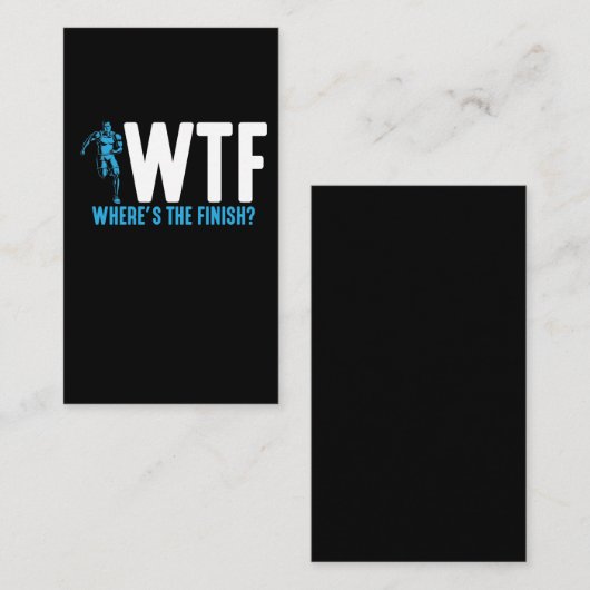 トおもしろいライアスロン引用文 名刺 (正面/裏面)