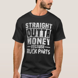 トおもしろいラック部品GIFのための直線出金 Tシャツ
