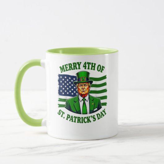 トおもしろいラッメリープ4位St patricks day マグカップ (左)