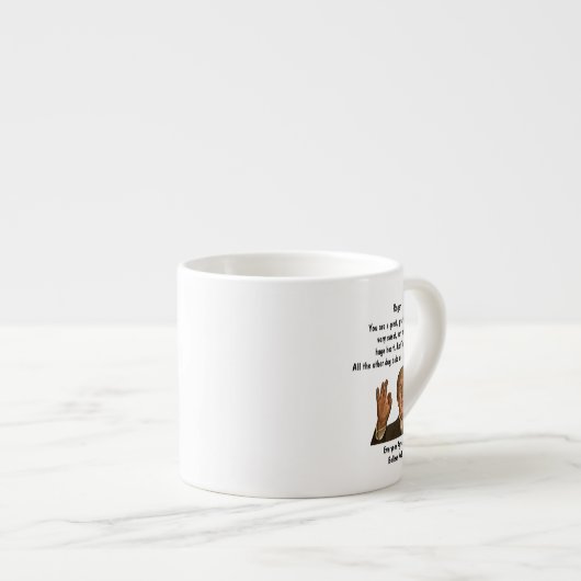 トおもしろいランプドッグパパの父の日、エクスプレッソマグ エスプレッソカップ (正面右)