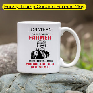 トおもしろいランプ素晴らし農家パーソナライズされた コーヒーマグカップ
