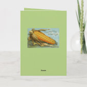 トおもしろいルコオーバーザヒル感謝祭誕生日 シーズンカード (裏面)