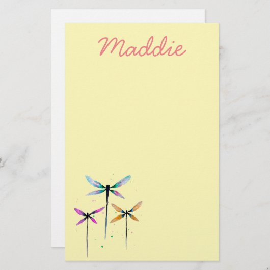 トかわいらしンボの水色 便箋 (正面/裏面)