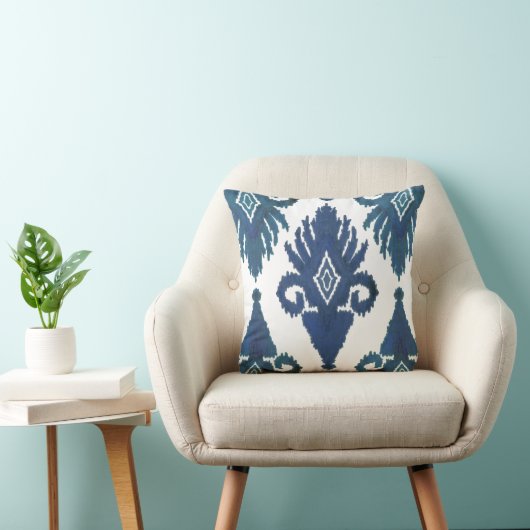 トはっきりしたリバルイカットピーコックブルーネ王室のービー クッション (椅子)