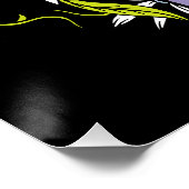 トアダリクールカラフルフローラとカエルタイポグラフィ ポスター (コーナー)