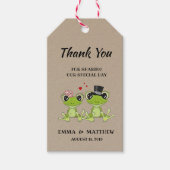 トアダリーインラブフロッグ結婚式の引き出物ギフトラベル ギフトタグ (正面)
