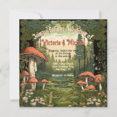 トアドスツールフォレスト結婚式招待状 招待状 (正面)