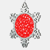 トアドスツール スノーフレークピューターオーナメント (右)