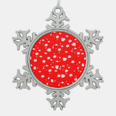 トアドスツール スノーフレークピューターオーナメント (正面)