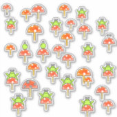 トアドストオールと妖精キノコの漫画のカエル シール (正面)