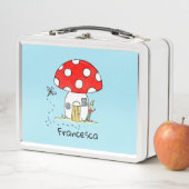 トアドスパーソナライズされたツール、小妖精や小人&ドラゴンフライ メタルランチボックス (インサイチュ)