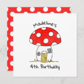 トアドスパーソナライズされたトチルドレン招待状 (正面/裏面)