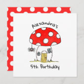 トアドスパーソナライズされたト&スパイダー招待状 (正面/裏面)