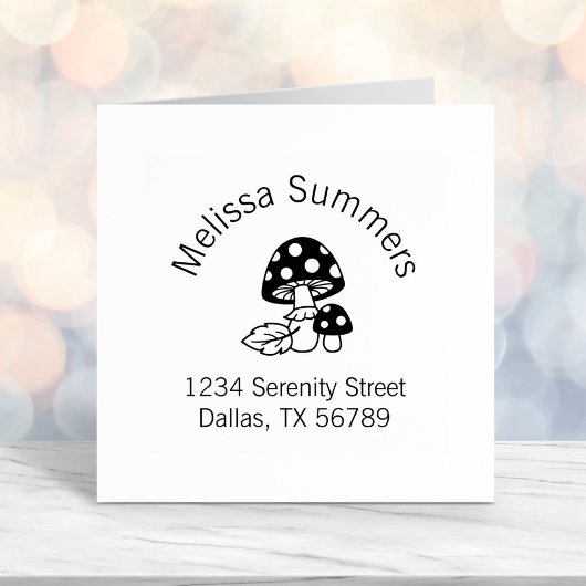 トアドスルマッシュルームアーチアドレス セルフインキングスタンプ