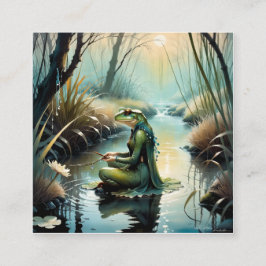 トアドマンは多くの人にとって謎だ。彼はカチカチと小声を出す スクエア名刺