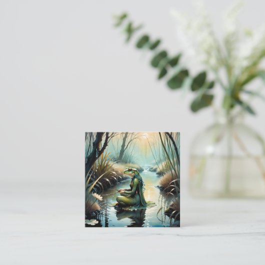 トアドマンは多くの人にとって謎だ。彼はカチカチと小声を出す スクエア名刺 (スタンド正面)