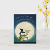 トアドリー素晴らしハロウィーン カード (黄色い花)