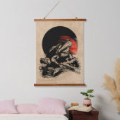 トアドワビクールサビアート | ヴィンテージ日本のカエル 吊り下げ型タペストリー (寝室)