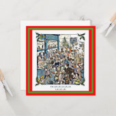 トイおもしろいストアカオスヴィンテージクリスマスサンタコピー カード (正面/裏面インサイチュ)