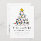 トイおもしろいレ転がイ付き紙クリスマスツリー シーズンポストカード (正面/裏面)