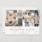 トイおもしろいレ2020素晴らし 2枚の写真をグ転がリッドオレンジ カード (正面)