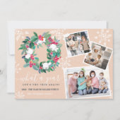 トイおもしろいレ2020転がリース新年3枚の写真 カード (正面)