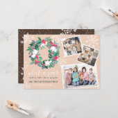 トイおもしろいレ2020転がリース新年3枚の写真 カード (正面/裏面インサイチュ)