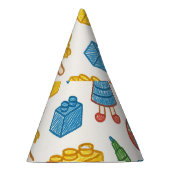 トイよくはしゃぐス継ぎ目のないドードルアートパターン パーティーハット (右)