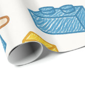 トイよくはしゃぐス継ぎ目のないドードルアートパターン ラッピングペーパー (ロールコーナー)