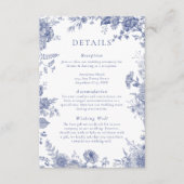 トイエレガントルフランスの・ブルー・フローラ・エンクロージャ・カード エンクロージャーカード (正面)