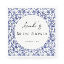 トイエレガントルブルーフローラブライダルシャワー